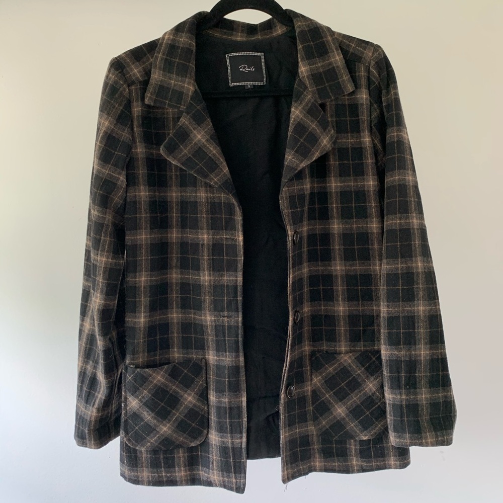 Rails plaid blazer jacket